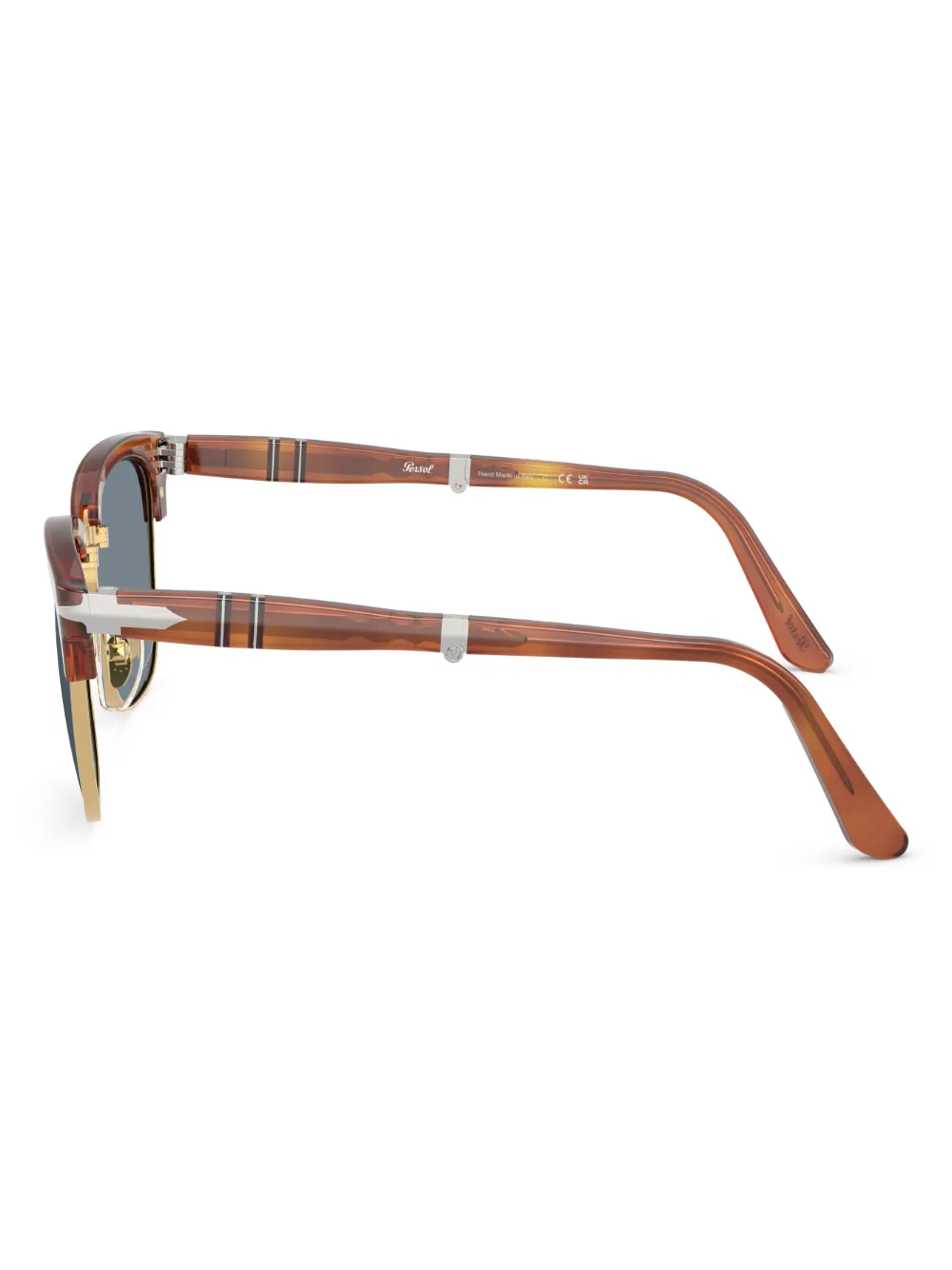Persol Zonnebril met vierkant montuur Bruin