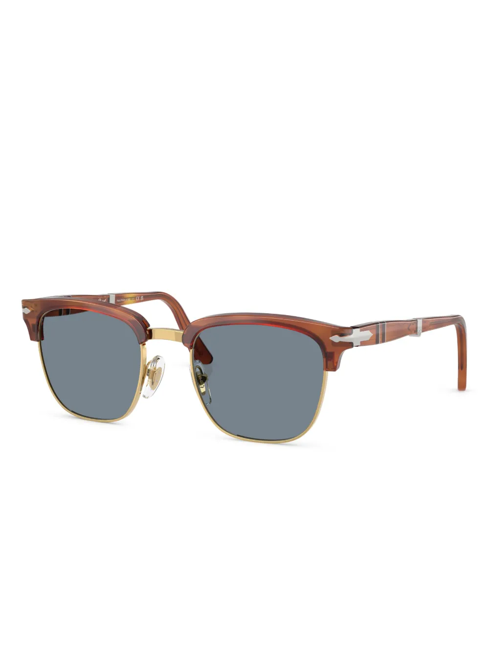 Persol Zonnebril met vierkant montuur Bruin