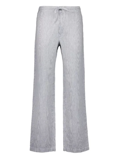 120% Lino pantalones con bolsillos