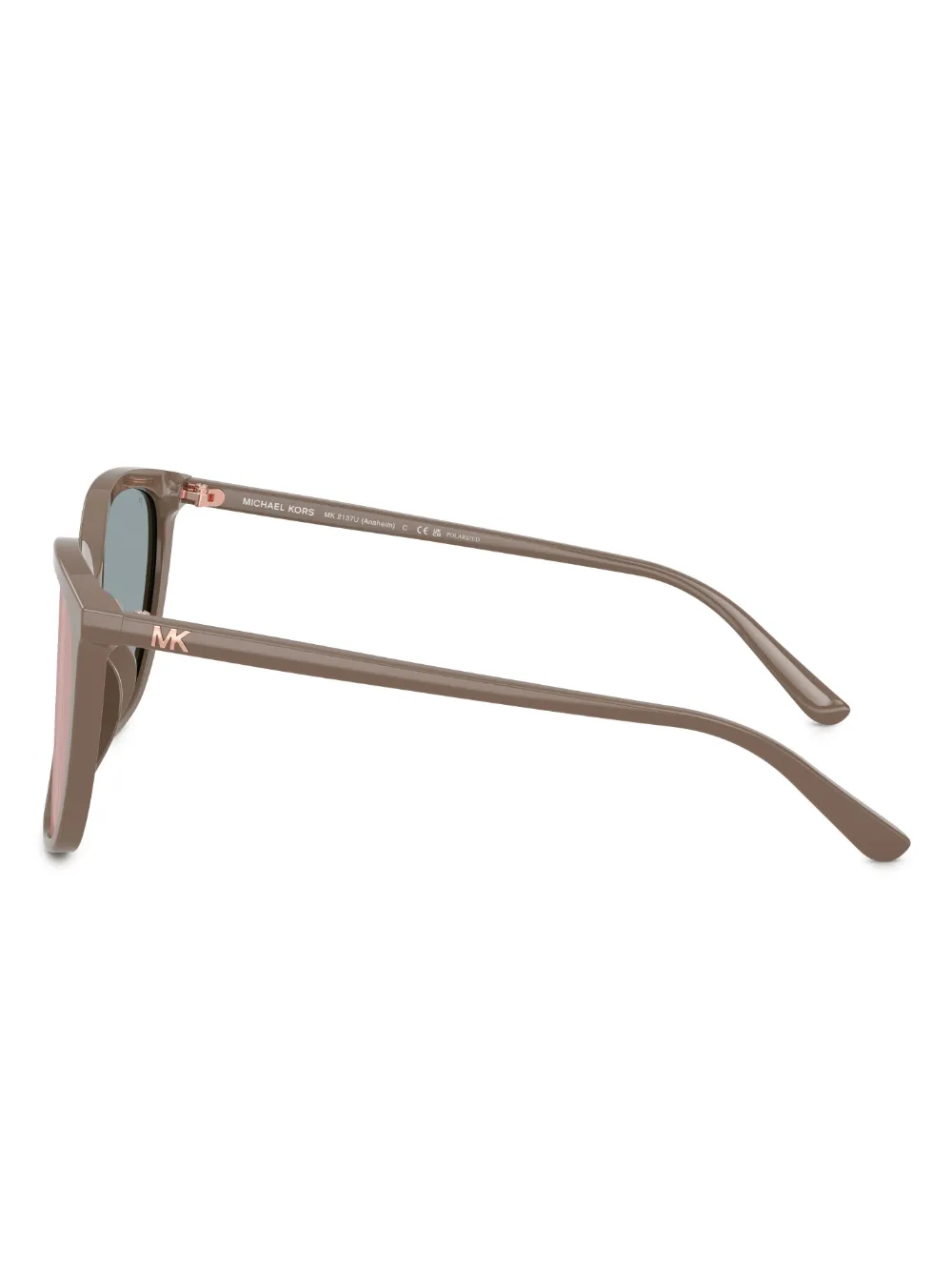 Michael Kors Anaheim Polarized Rose Gold Sport Ladies Sunglasses Mk2137u 4003m5 54 In Brown