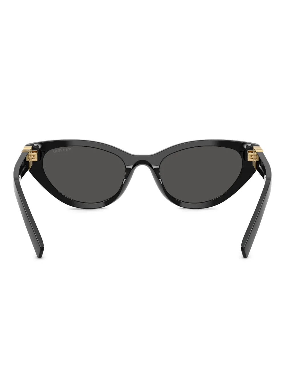 Miu Miu Logo-lettering Sunglasses In Black