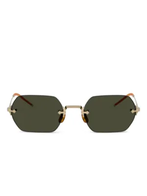 Oliver Peoples Clyne square-frame Sunglasses | Gold | FARFETCH