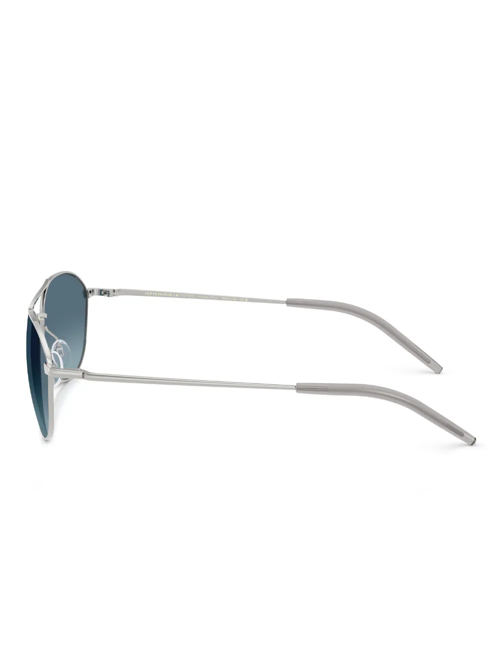 Shop Oliver Peoples Aero Ii Sunglasses In Grey