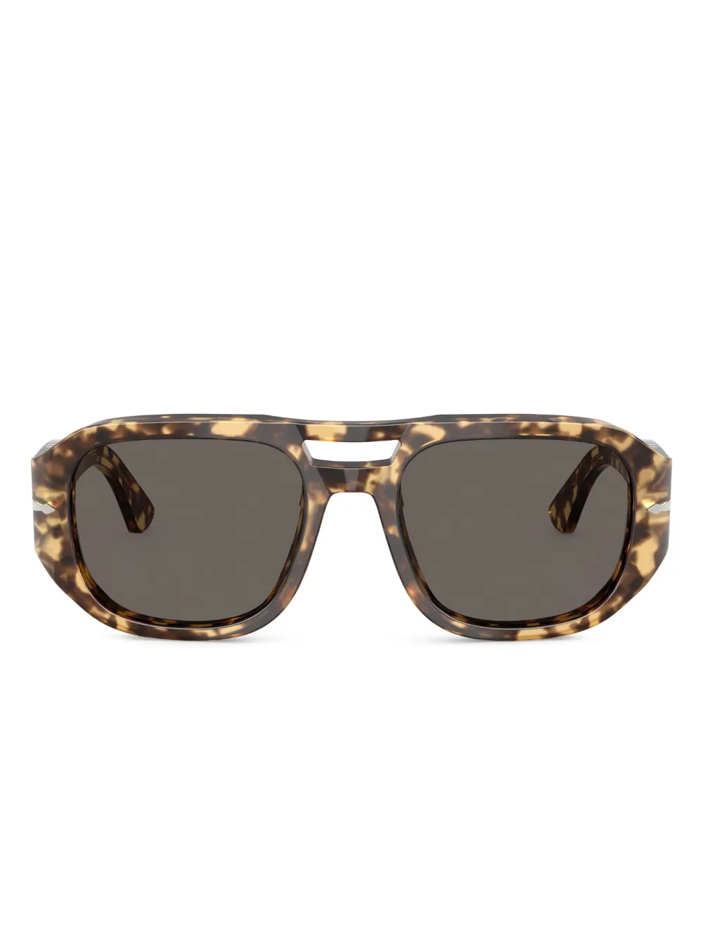Persol Zonnebril met geometrisch montuur Bruin