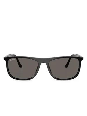Ray-Ban Sam スクエアフレーム サングラス | ブラック | FARFETCH JP