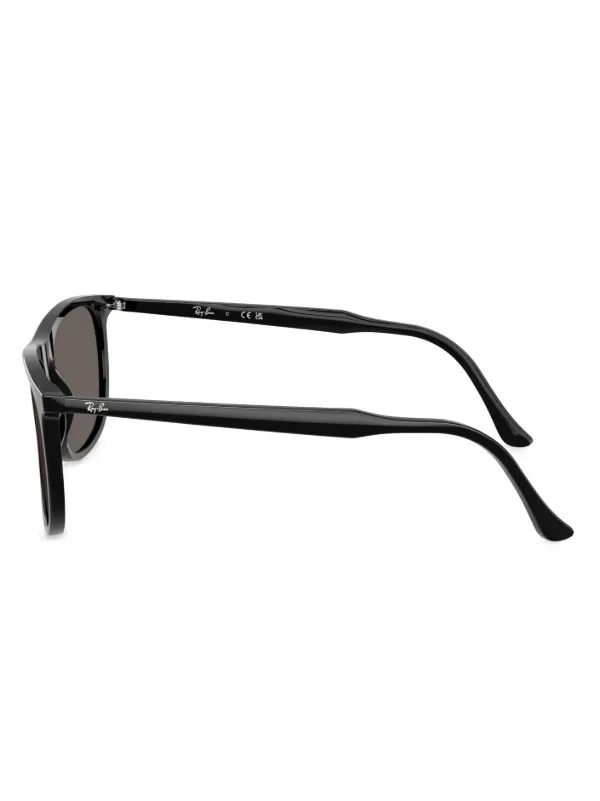 Ray-Ban スクエアサングラス ブラック Ray-Ban スクエアフレーム サングラス | ブラック | FARFETCH JP