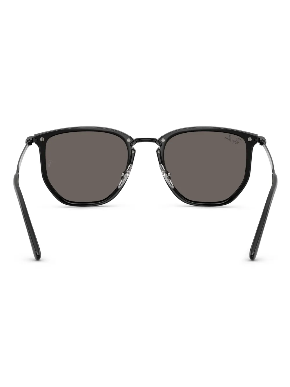 Ray-Ban Zonnebril met geometrisch montuur Zwart