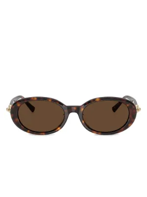 kiko kostadinov サングラス Kiko Kostadinov Orange Acetate Oval Sunglasses