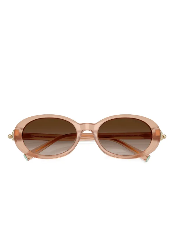 Tiffany & Co Eyewear オーバルフレーム サングラス | ピンク 