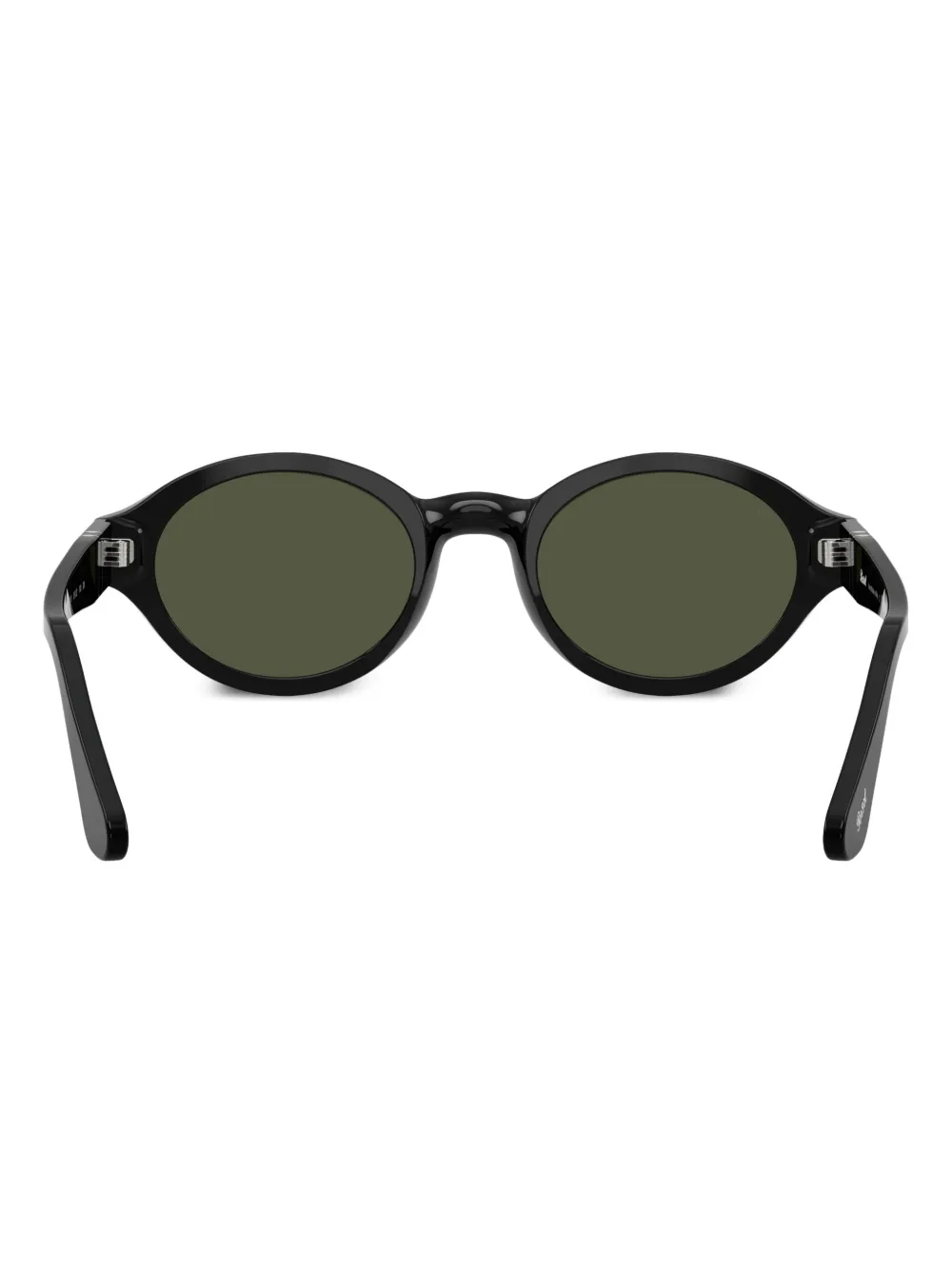 Persol Zonnebril met ovalen montuur Zwart