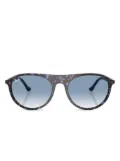 Ray-Ban geometric-frame sunglasses - Brown