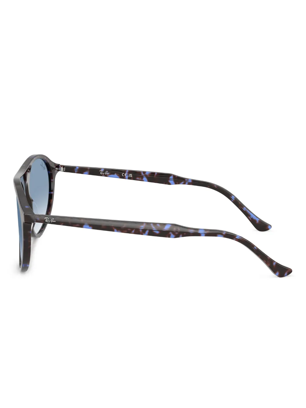 Ray-Ban Zonnebril met geometrisch montuur Bruin