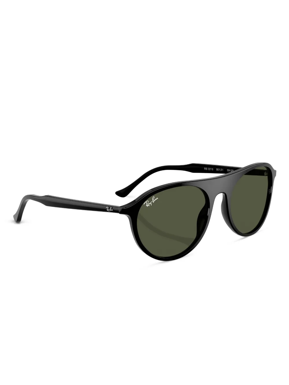 Ray-Ban Zonnebril met rond montuur Zwart