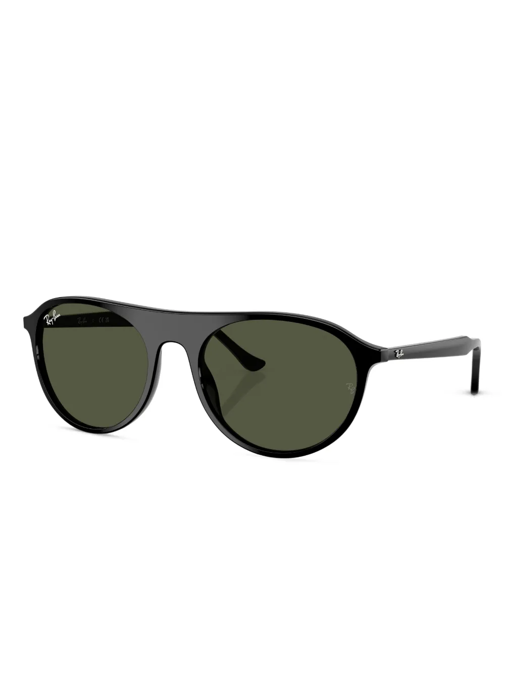 Ray-Ban Zonnebril met rond montuur - Zwart