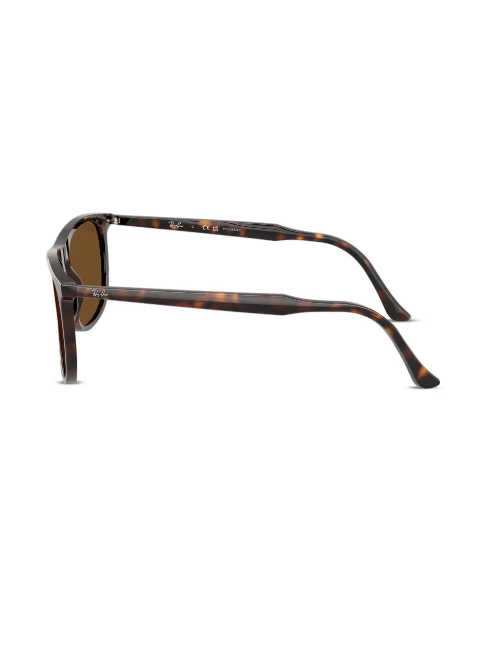 Ray Ban Logo-lettering Sunglasses In Brown
