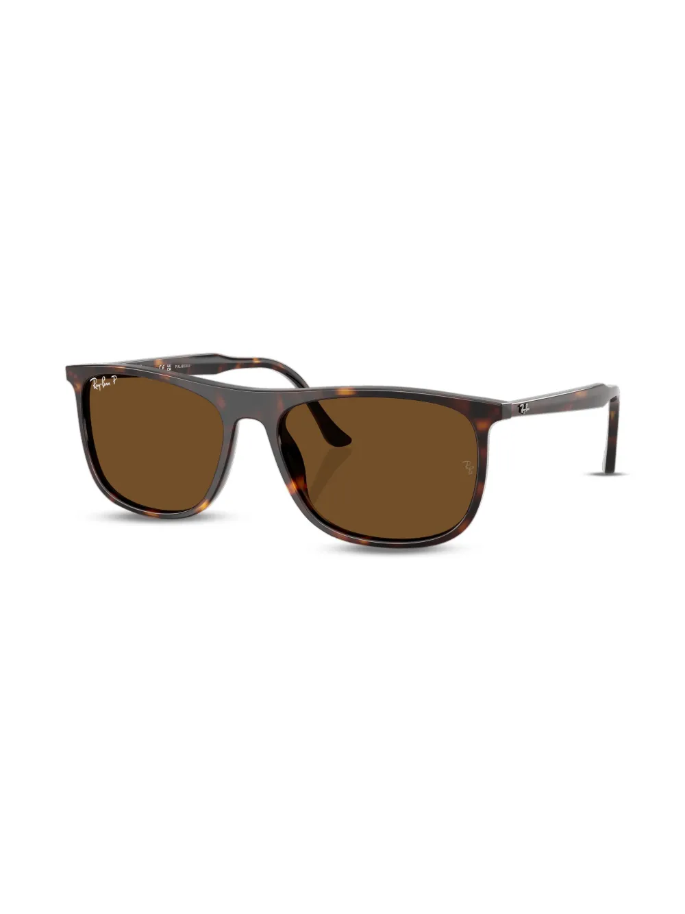Ray Ban Logo-lettering Sunglasses In Brown