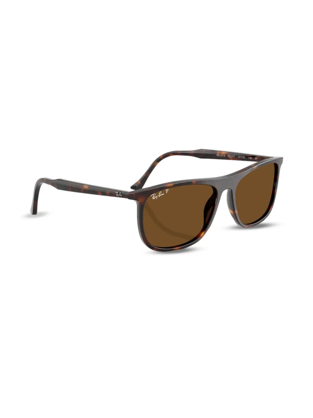 Ray Ban Logo-lettering Sunglasses In Brown