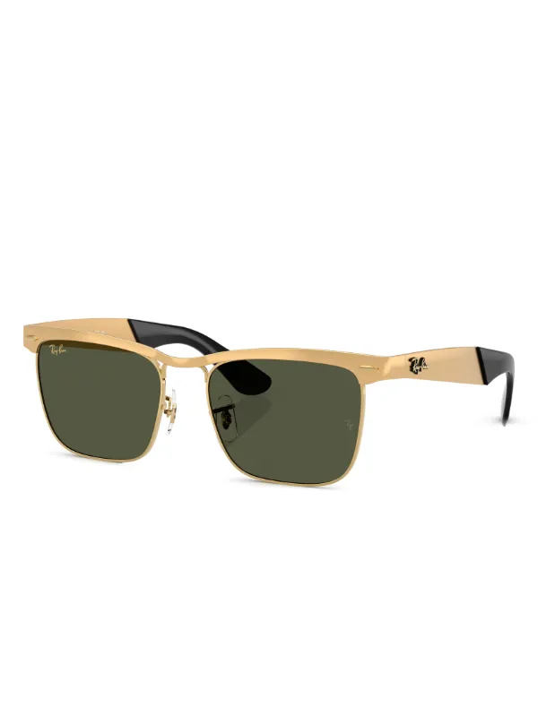 【未使用】Ray-Ban WAYFARER DELUXE 偏光 ゴールド Ray-Ban Wayfarer Deluxe Sunglasses | Gold | FARFETCH