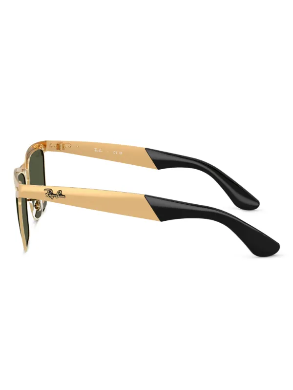 Ray-Ban Wayfarer Deluxe サングラス | ゴールドトーン | FARFETCH JP