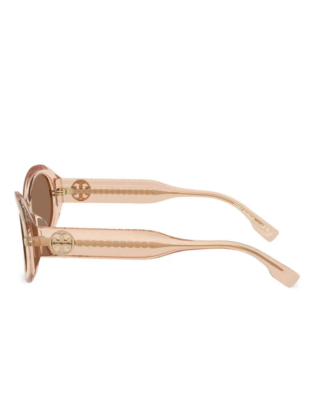 Tory Burch 53mm Oval Sunglasses In Brown