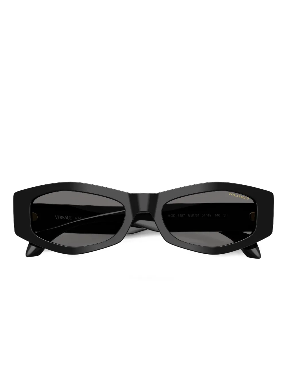 Versace Eyewear Zonnebril met geometrisch montuur Zwart