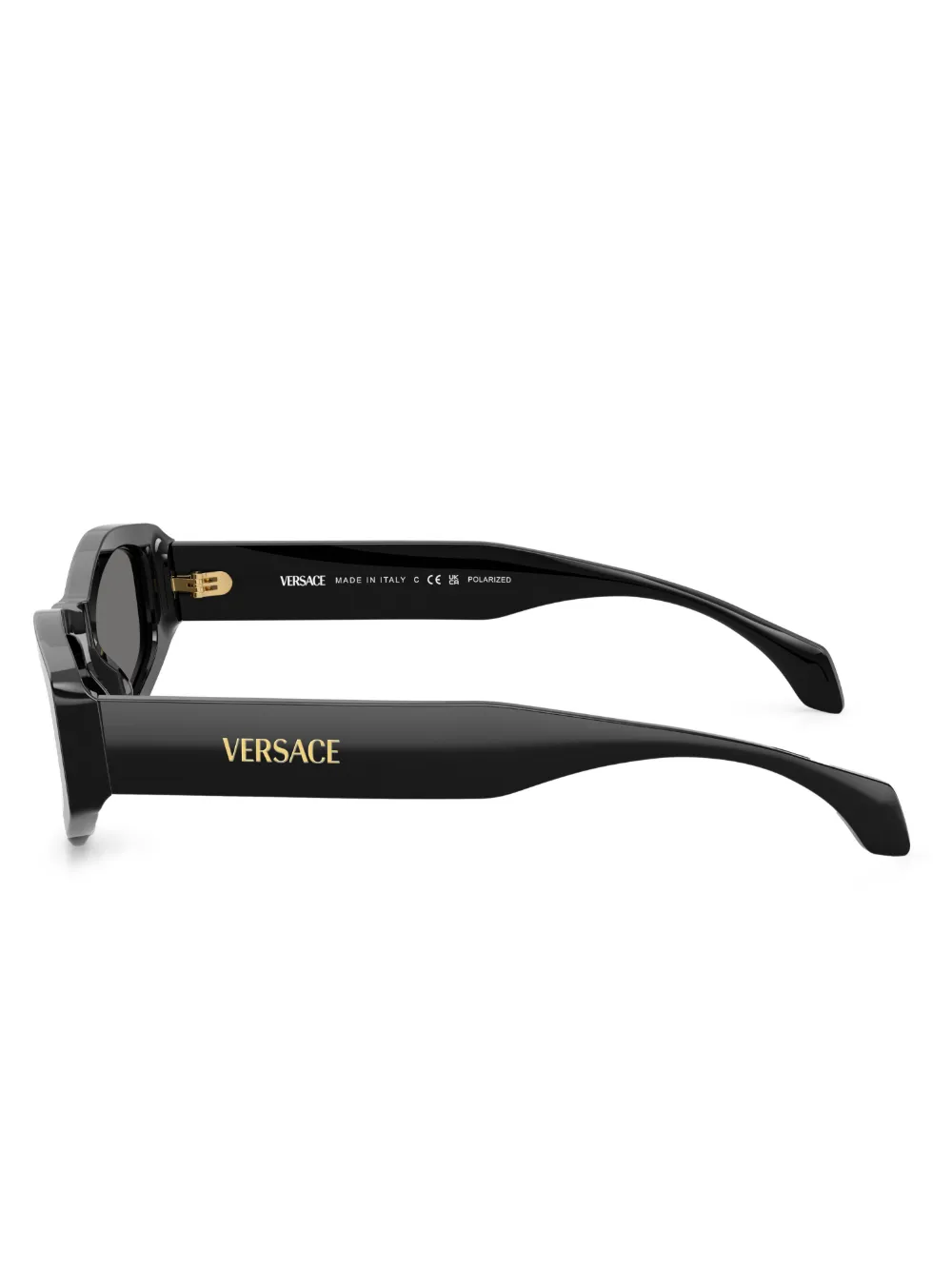 Versace Eyewear Zonnebril met geometrisch montuur Zwart