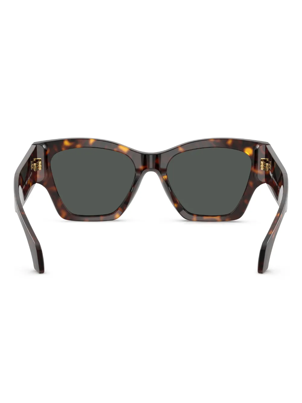 Versace Eyewear Zonnebril met wayfarer montuur Bruin