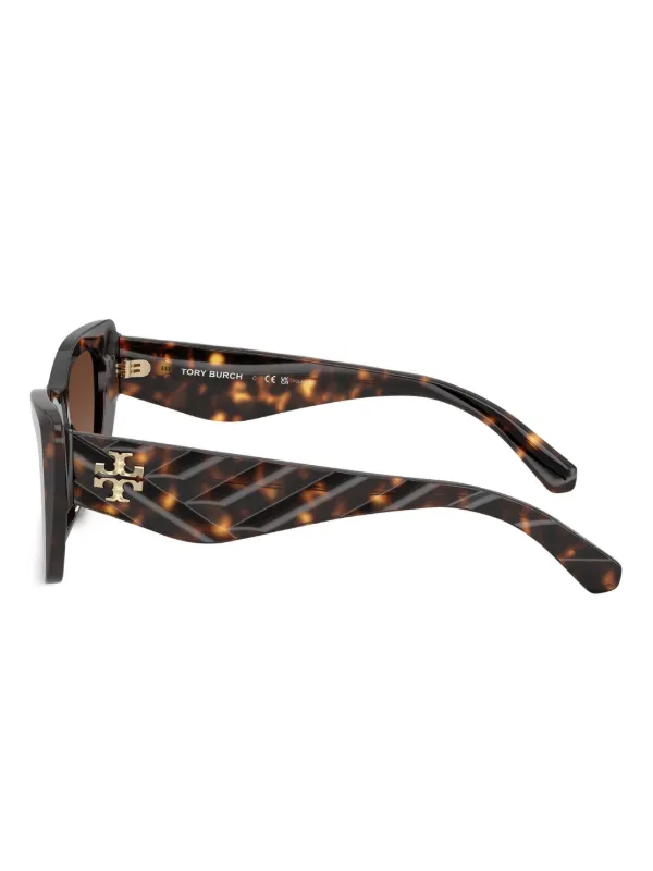 Tory Burch Kira Sunglasses | Brown | FARFETCH display picture 2
