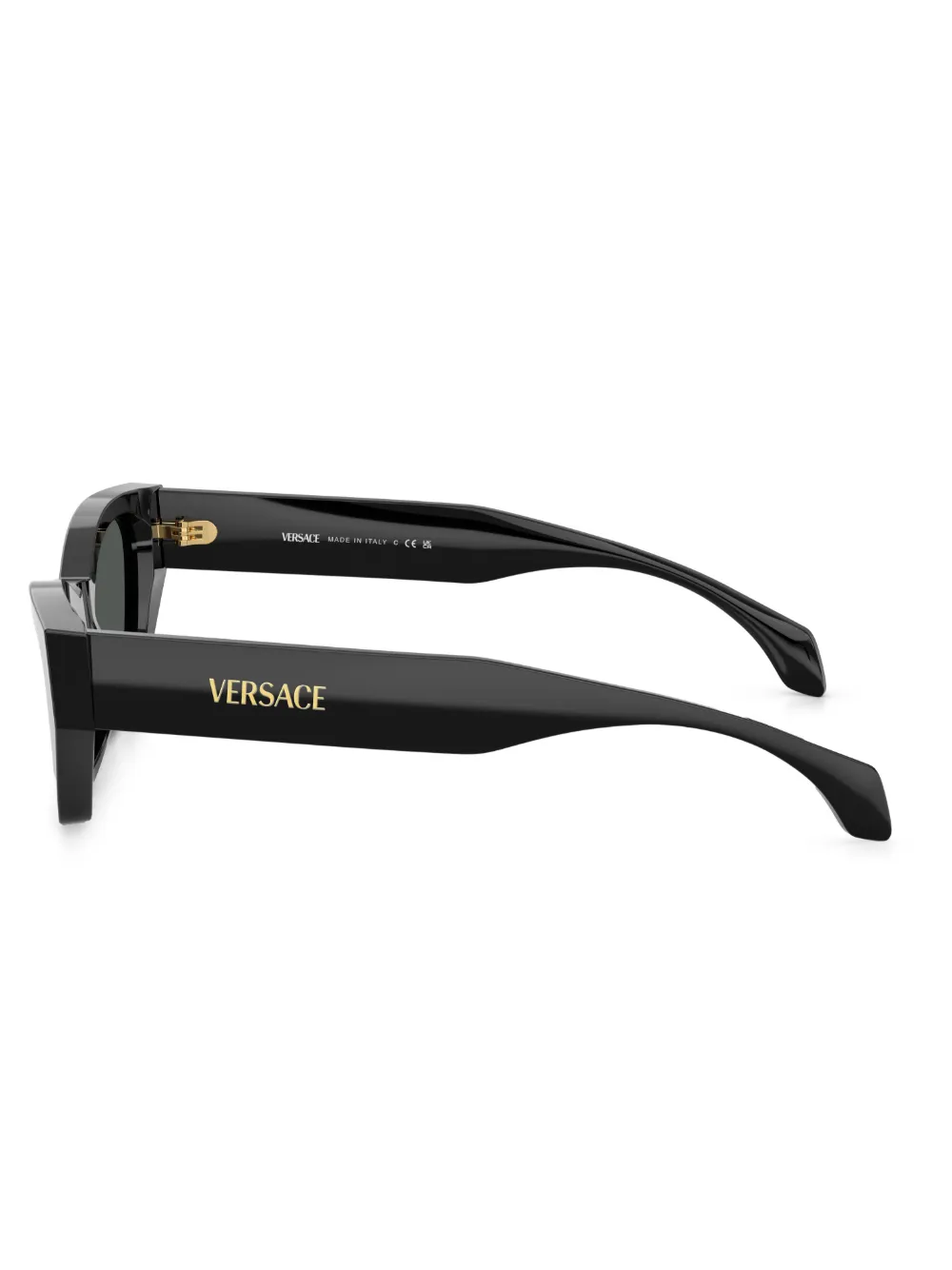 Shop Versace Cat-eye Sunglasses In Black