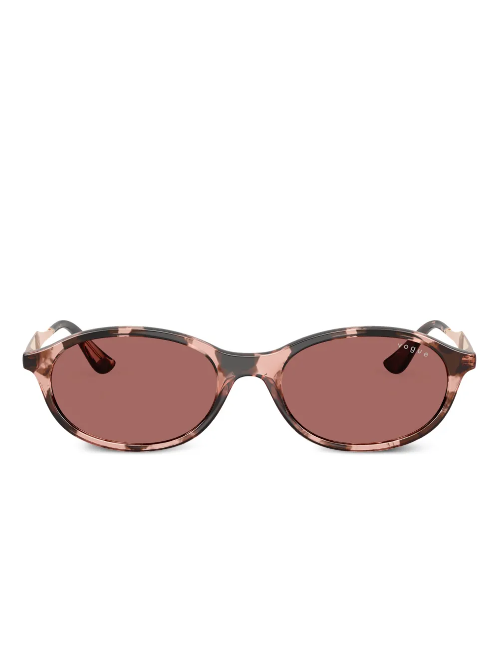 oval-frame sunglasses