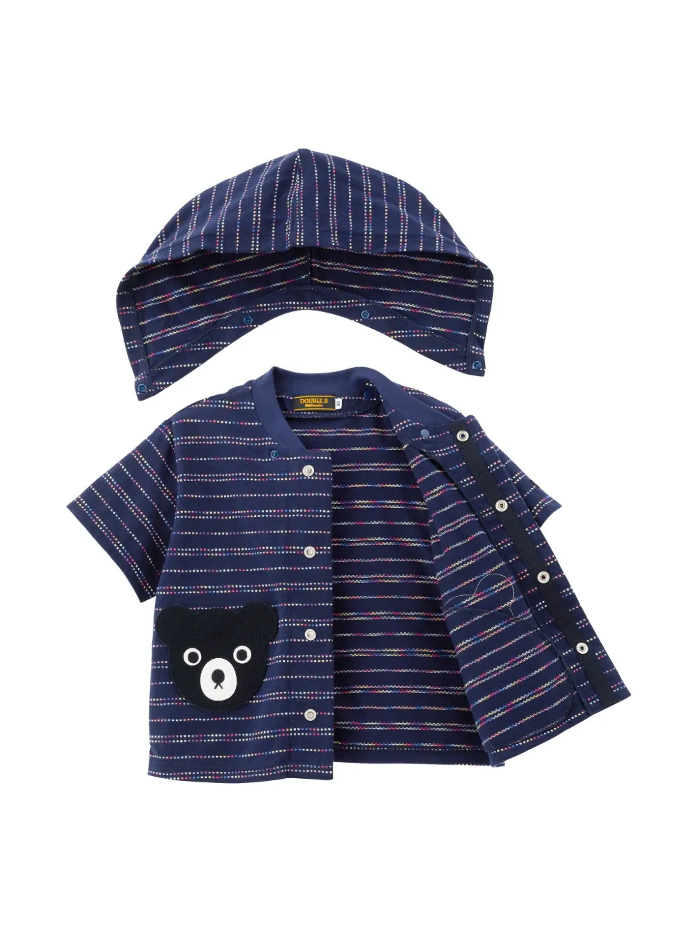 Miki House Jersey hoodie Blauw