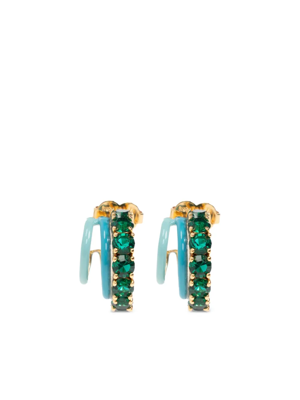 Kate Spade sparkling crystals earrings | Blue | Image 1