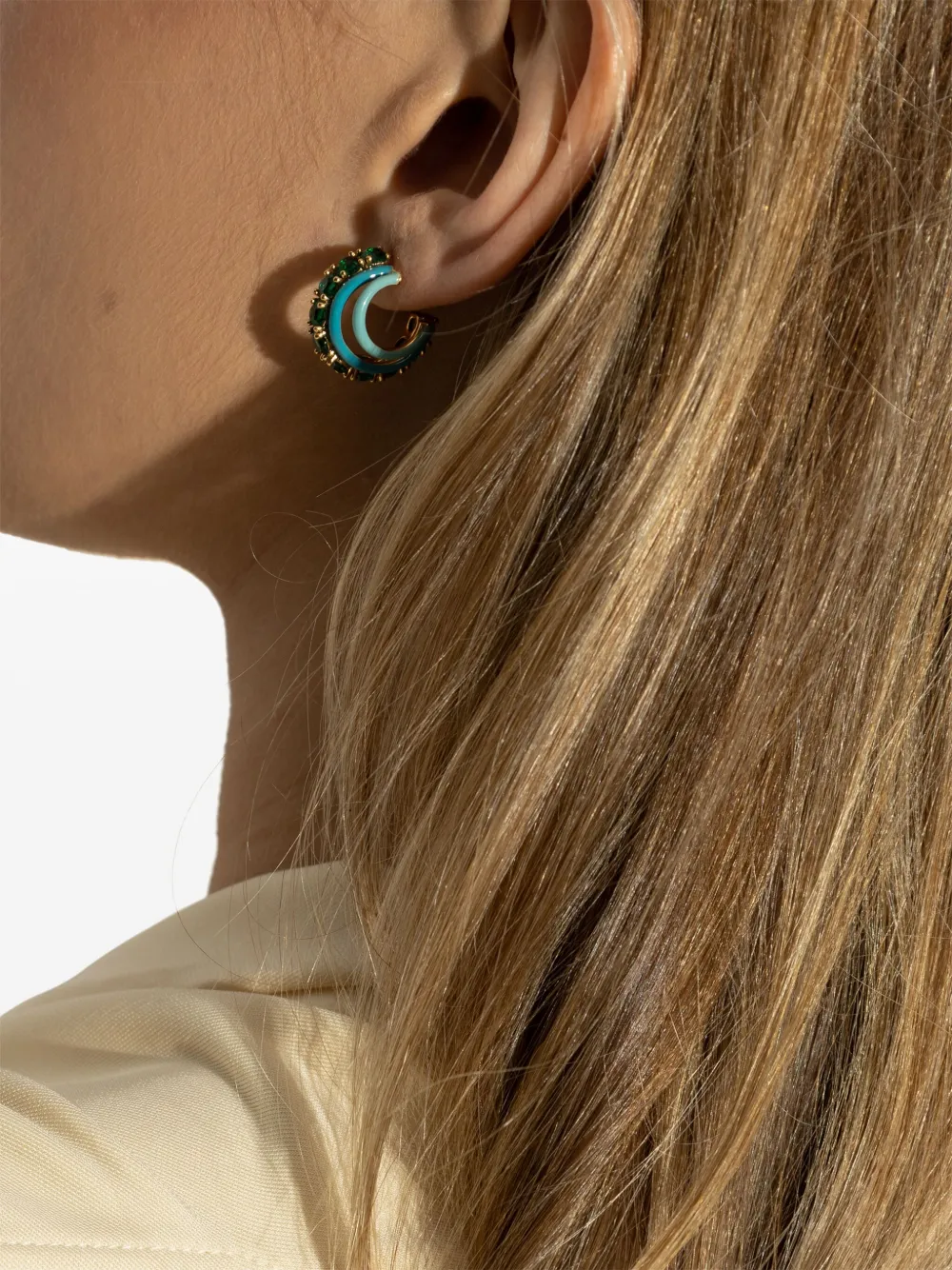 Kate Spade Oorbellen met kristallen - Blauw