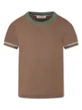 TRUSSARDI JUNIOR cotton T-shirt - Brown