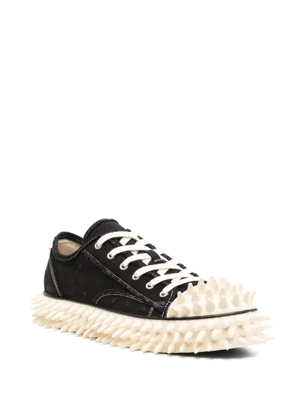 Doublet Spiky Canvas Sneakers | Black | FARFETCH