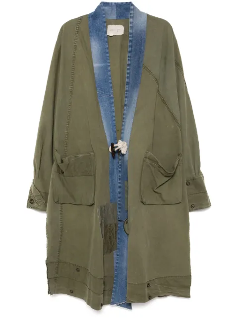 Greg Lauren panelled coat