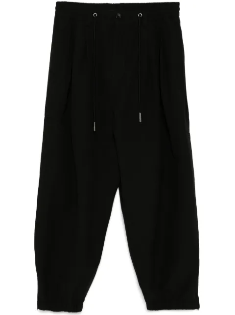 SONGZIO pantalones drop crotch con cordones en la pretina