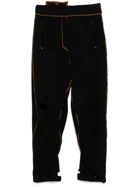 Doublet distressed trousers
