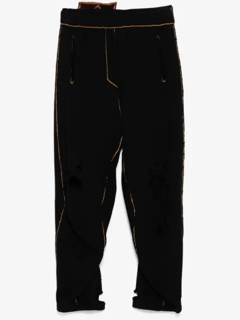 Doublet distressed trousers
