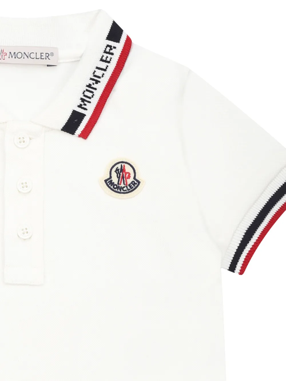 Moncler Enfant Poloshirt met korte mouwen Wit