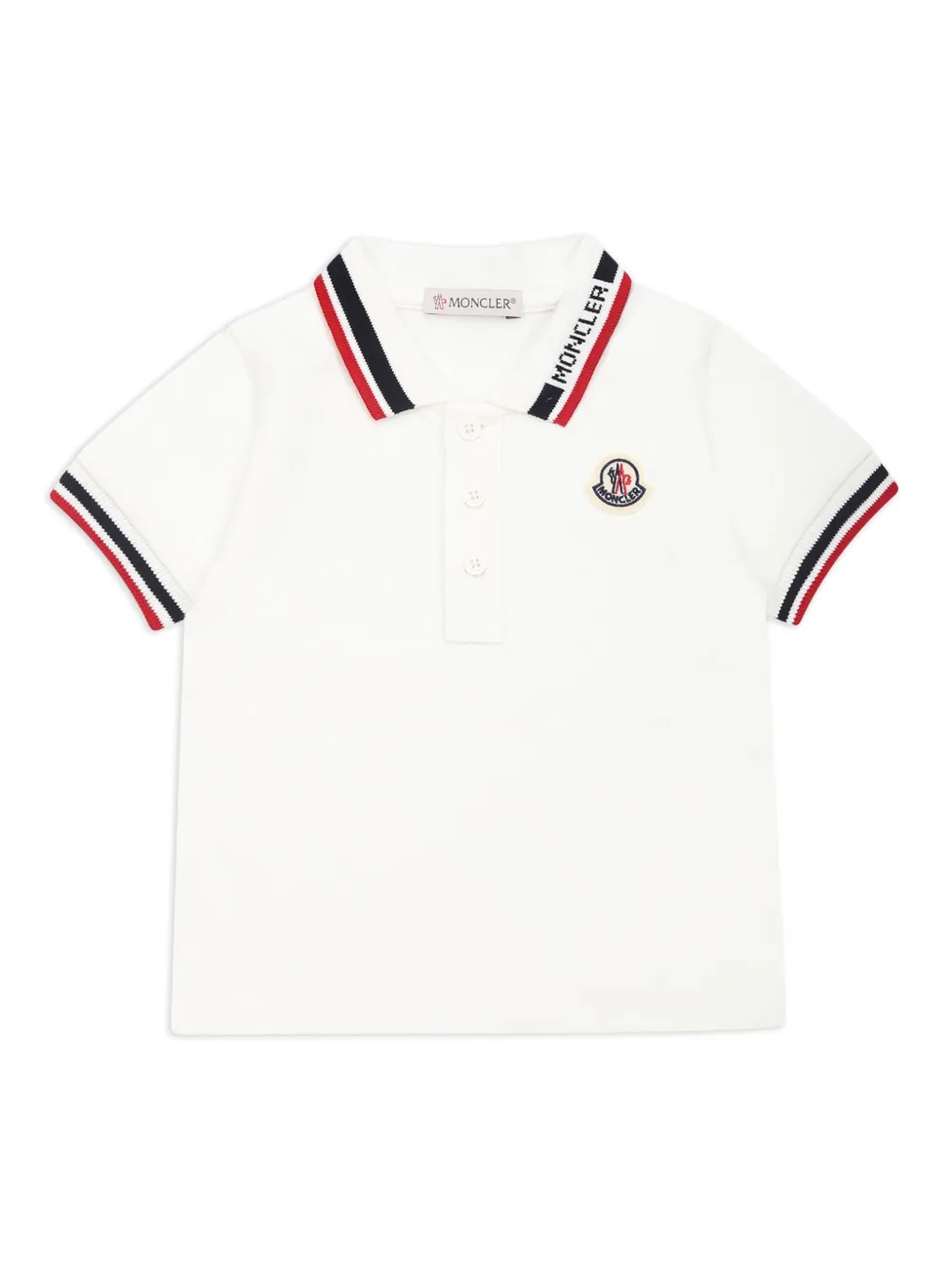 Moncler Enfant Poloshirt met korte mouwen Wit