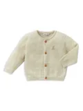 Miki House knitted cardigan - Neutrals