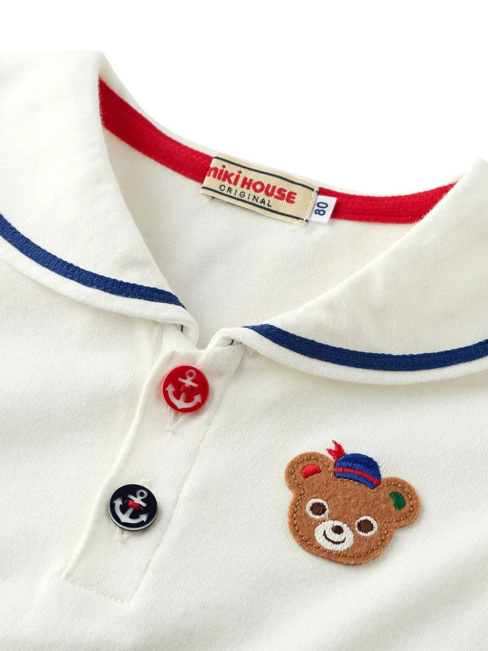Miki House Bear T-shirt Wit