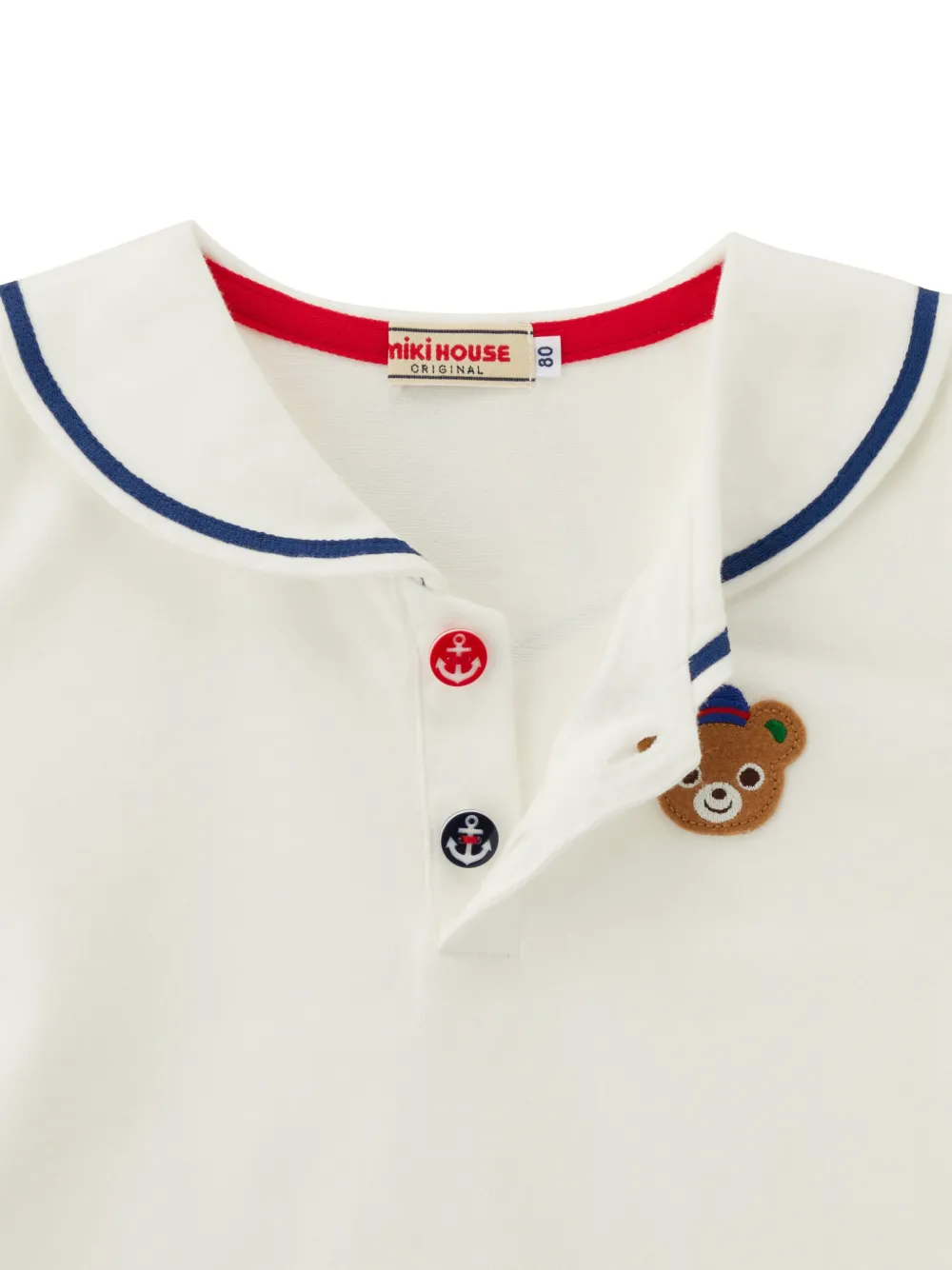 Miki House Bear T-shirt Wit