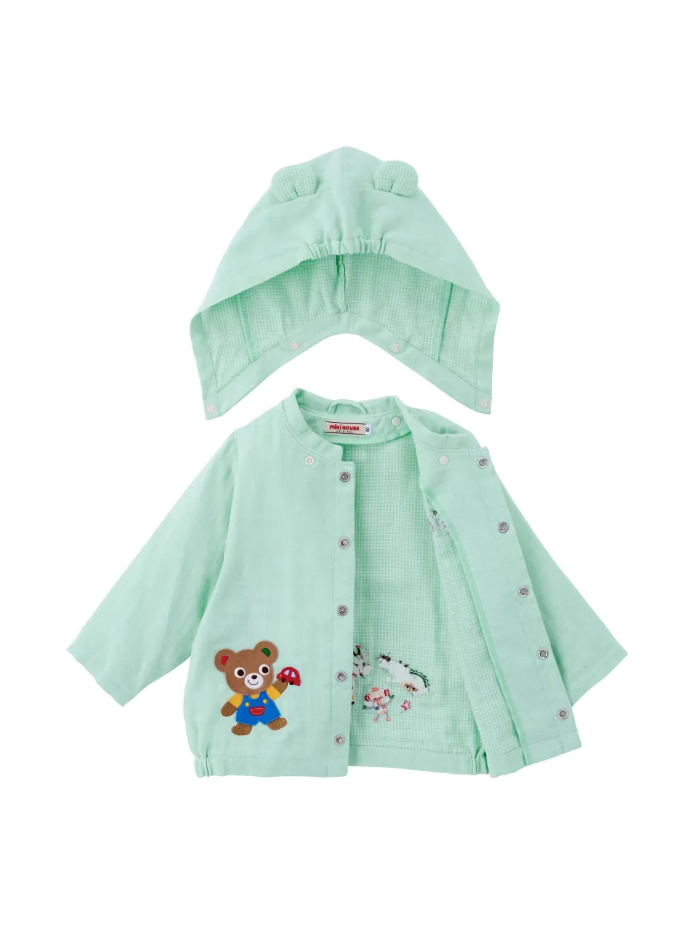 Miki House Jersey hoodie Groen