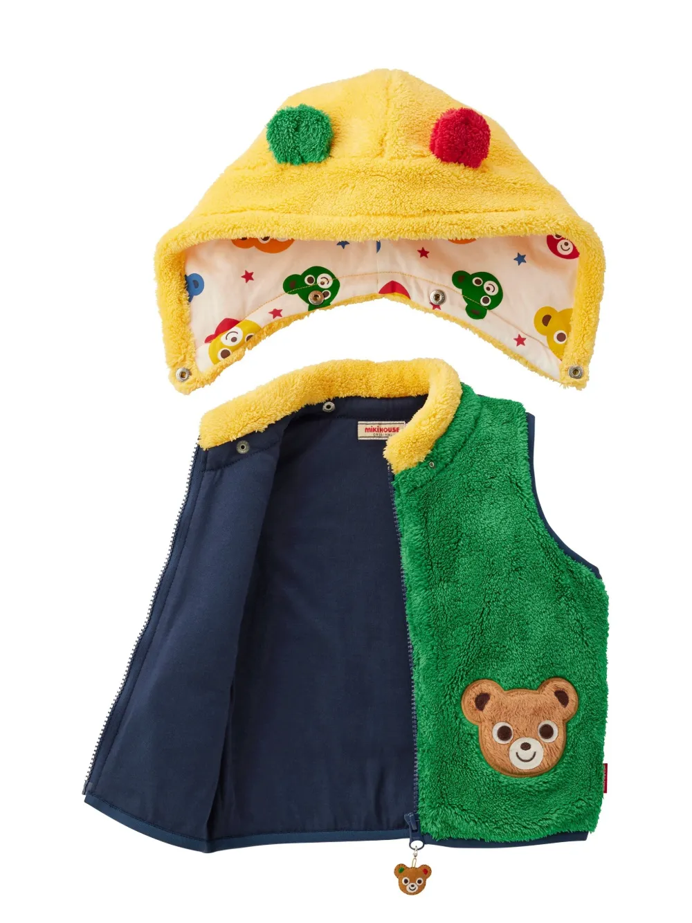 Miki House Bear top Rood