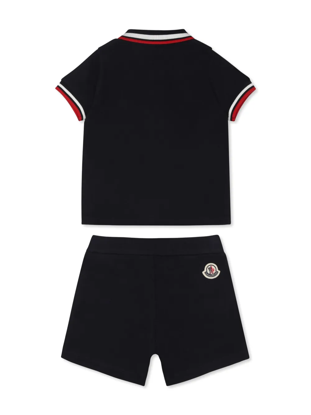 Moncler Enfant cotton short set - Blauw