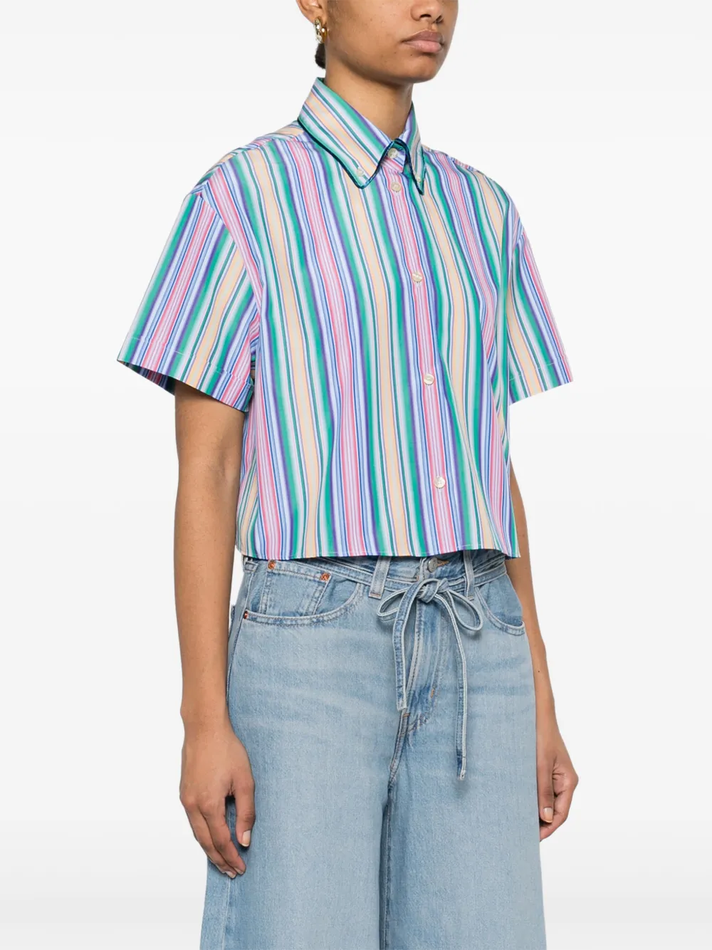 ETRO Gestreept blouse Blauw