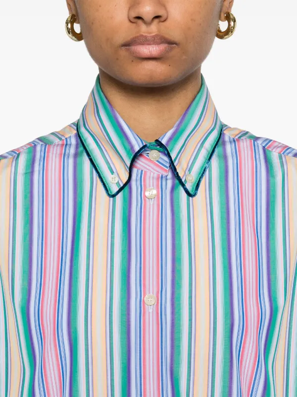 ETRO ストライプ シャツ | ブルー | FARFETCH JP