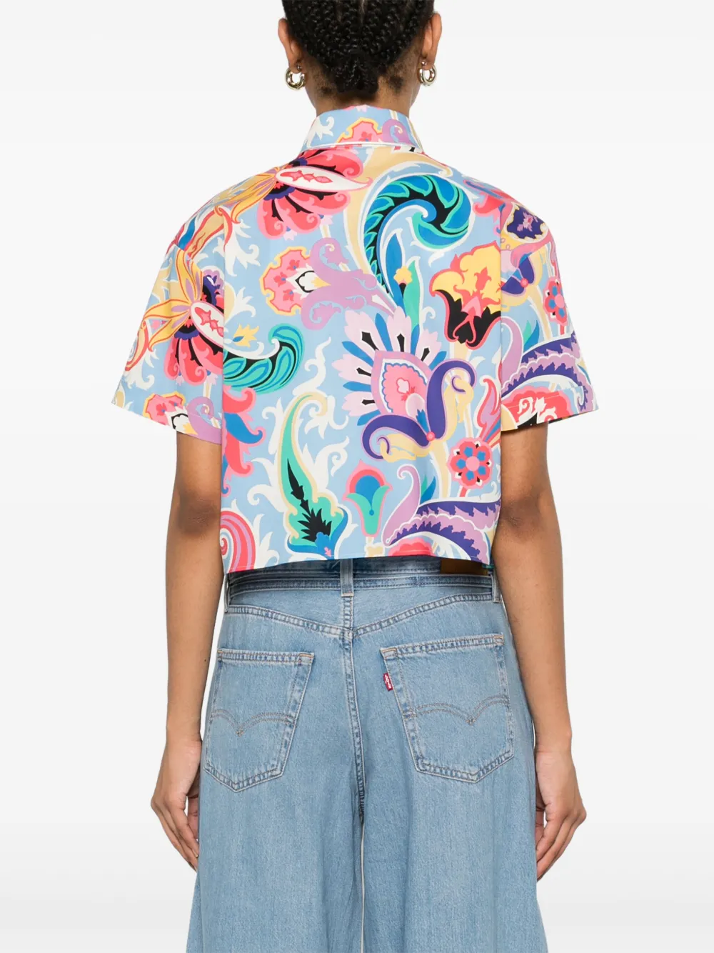 ETRO Blouse met paisley-print Roze